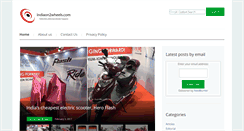Desktop Screenshot of indiaon2wheels.com