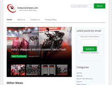 Tablet Screenshot of indiaon2wheels.com